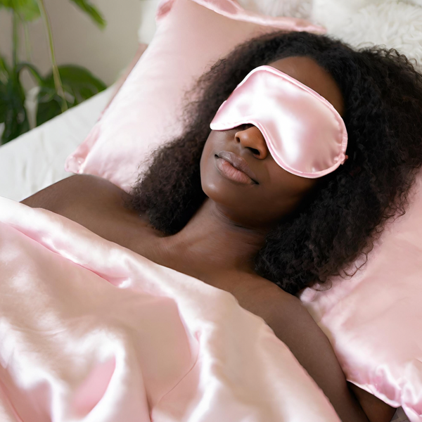 Satin Eye Mask and Pillowcase Set