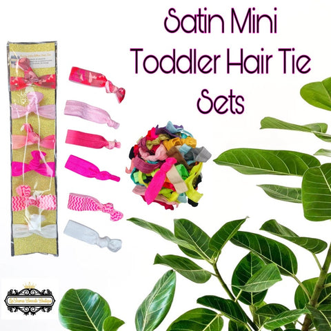 Toddler Satin Hair Ties | Hair Elastic | Mini Hair Tie | Baby Hair Tie | Child Hair Tie | Girl Hair Tie