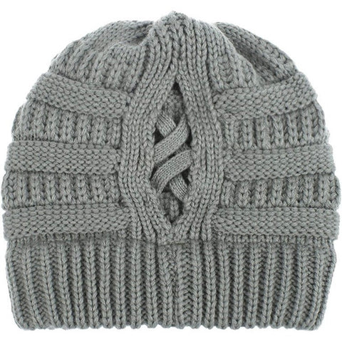 Ponytail Satin Lined Beanies | Satin Lined Beanie | Unisex | Satin Lined Winter Hat | Kid Beanies |Baby Beanie | Satin Lined Criss cross