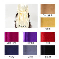 Satin Head Scarf | Head Wrap | Satin Headband | Satin Scarf | Adjustable Scarf | Satin Lined Hoodie Scarf | Satin Bonnet | Satin Baby Bonnet