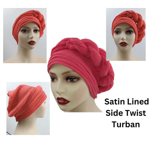Luxury Adult Satin Turban | Adult Turban | Satin Lined Turban | Turban With Satin | Turban Hat | Stylish Turban | Day Bonnet | Baby Bonnet