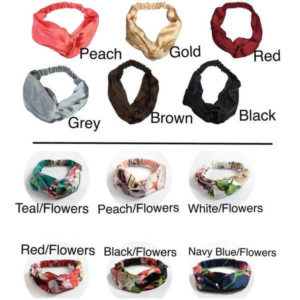 Satin Headbands | Silk Headbands | Satin ties | Satin Head Wrap | Satin Turban Style