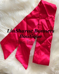 Satin Edge Scarf | Headband | Satin Scarf |  Satin Headwrap | Satin Wig Headband | Edge protector Scarfs | Laying Down Edges Scarf - LinSharae Bonnets Boutique