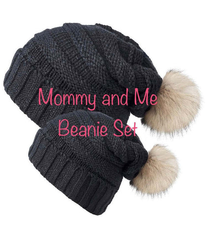 Beanie | Satin Lined Beanies | Unisex | Satin Lined Winter Hat| Mommy and me Beanies - LinSharae Bonnets Boutique