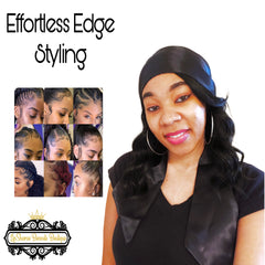 Satin Edge Scarf | Headband | Satin Scarf |  Satin Headwrap | Satin Wig Headband | Edge protector Scarfs | Laying Down Edges Scarf