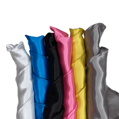 Bandanna Head Scarf | Satin Headbands | Silk Headbands | Satin ties | Satin Head Wrap | Satin Turban Style | Solid Bandana Headbands for Women Elastic Hair Scarf Headbands Satin Head Kerchief Triangle Hairbands with Clips