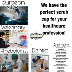 Satin Lined Scrub Cap | Bouffant Scrub Cap | Surgical Scrub Cap | Scrub Cap | Unisex Scrub Cap | Scrub Cap with Buttons | Satin Lined Cap