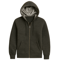 Zipper Satin Lined Hoodies | Zip up Hoodies | Satin Lined Hoodies | Winter Coat | Zipper Hoodie | Frizz-free hoodie | Natural hair protection | Satin hood