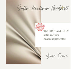 Recliner Head Rest Cover Satin| Headrest Cover for Furniture Slipcovers, Protector for Recline Chair Vinyl Sherpa Headrest Gift for her him