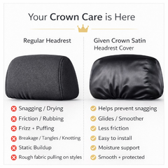 Satin Car Head Rest Cover