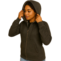 Zipper Satin Lined Hoodies | Zip up Hoodies | Satin Lined Hoodies | Winter Coat | Zipper Hoodie | Frizz-free hoodie | Natural hair protection | Satin hood