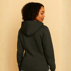 Zipper Satin Lined Hoodies | Zip up Hoodies | Satin Lined Hoodies | Winter Coat | Zipper Hoodie | Frizz-free hoodie | Natural hair protection | Satin hood