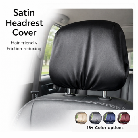 Satin Car Head Rest Cover