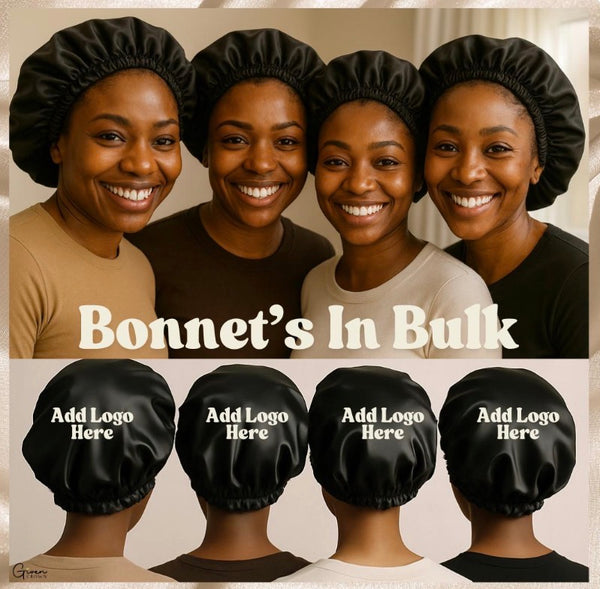 BULK Bonnets | BULK ORDER | Wholesale | Create A Custom Bonnet | Bulk Bonnets| Satin Bonnet | Satin Bags