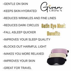 Satin Eye Mask and Pillowcase Set