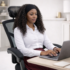 Office Satin Car Head Rest Cover