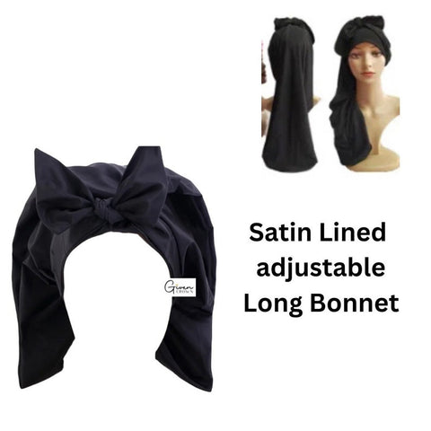 Satin Bonnet | Long Satin Bonnet