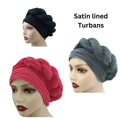 Luxury Adult Satin Turban | Adult Turban | Satin Lined Turban | Turban With Satin | Turban Hat | Stylish Turban | Day Bonnet | Baby Bonnet