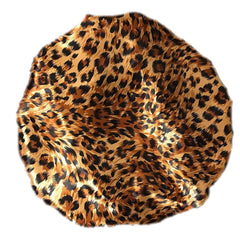 Leopard Satin Bonnet | Baby Bonnet - LinSharae Bonnets Boutique