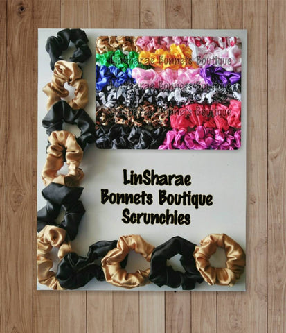 Satin Scrunchies Sets - LinSharae Bonnets Boutique