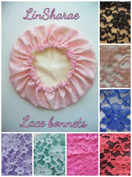 Lace Bonnets | Satin Bonnets