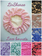 Lace Bonnets | Satin Bonnets - LinSharae Bonnets Boutique