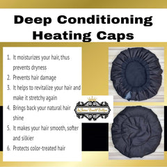 Deep conditioning cap| Flax seed cap| thermal cap - LinSharae Bonnets Boutique