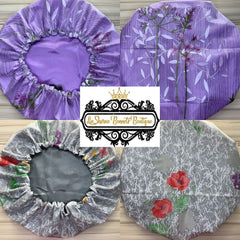 Luxury Large Satin Lined Shower Caps | Adjustable Shower Cap | Water Proof Shower Cap | Satin Shower Cap | Shower Cap | Large Shower Cap - LinSharae Bonnets Boutique