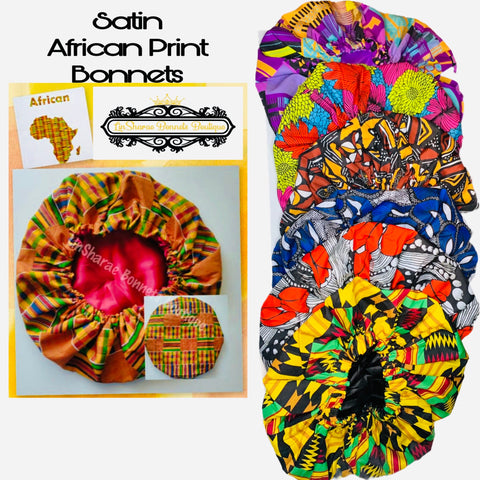 Satin African Bonnet | Baby Bonnet
