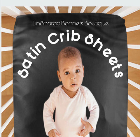 Satin Crib Sheet| Satin Fitted Crib Sheet | Satin Sheet | Fitted Cot Sheet | Crib Sheet | Nursery Bedding | Baby Gift | Silky Satin Sheet